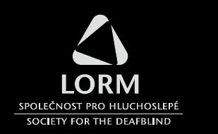 Logo nadace LORM pro hluchoslepé Logo nadace LORM pro hluchoslepé