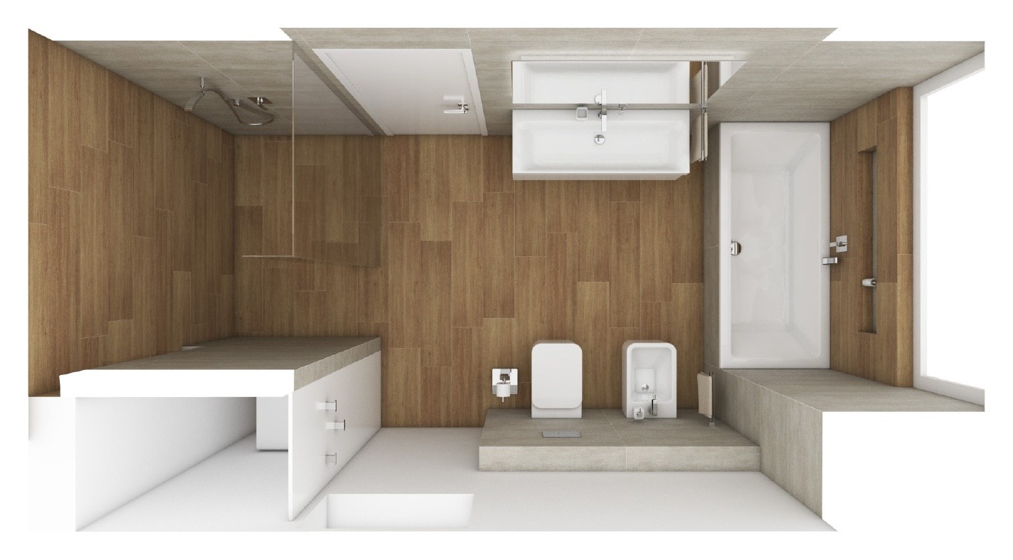 Modernes badezimmer stanton grundriss