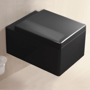 WC závěsný Mies se  sedátkem Soft Close černý
