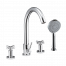 Dusch- und Wannen-Armatur CAE 030, Zweigriff-Wasserhahn, mit vier Elementen | chrom Glanz