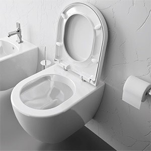 WC-hängend SANIBOLD | 365 x 510 x 364 | Rimflush | Weiß