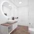 Elegantes Badezimmer CASTAGNO WHITE - Visualisierung