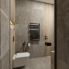 Elegantes Badezimmer DARK GRACE - Pohled ze sprchového koutu