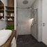 STEINE modernes Badezimmer - Pohled na sprchový kout