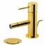Bidetarmatur X STYLE mit Ablasskappe | Hebel, stehend | goldene Glanz