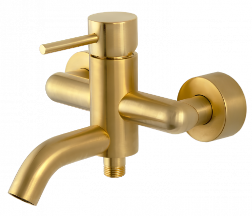 Wannen- und Dusch- Armatur X STYLE, Aufputz | goldene matt
