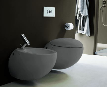 WC-hängend, Tiefspüler, 390 x 585 x 400 mm