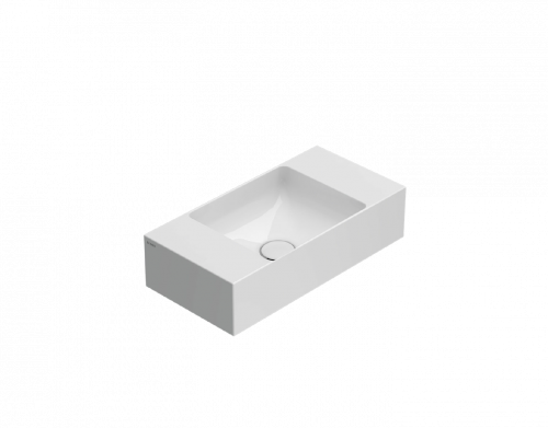 Waschbecken T-EDGE | 500x250x120 | Weiß Glanz