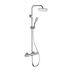 EQ | Dusch Set X STYLE | Aufputz | Thermostatisch | 200 x 200 mm | schwarz matt