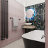 LARS Luxusbadezimmer - Pohled od toalety k umyvadlu