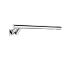 Keira Handtuchhalter 330 mm | Recht | Wandhalterung | Chrom