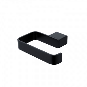 Toilletenpapierhalter Kibo ohne Deckel für eine Rolle | schwarz-matt