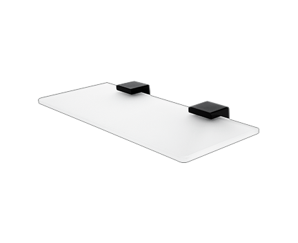 Ablage Kibo ohne Reling | 30cm | schwarz-matt