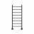 Radiátor LASSE | černá-mat | 560 × 1245 mm