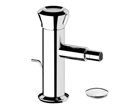 Bidetarmatur Element | Hebel, stehend | weiß matt