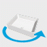 Aufsatzwaschtisch BOX 500 x 380 x 125 mm, weiß