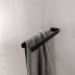 Handtuchhalter Nikau, doppelt, 376mm | schwarz-matt
