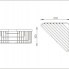 Draht-Eckablage Bond hoch 210 x 210 x 100 mm | Chrom