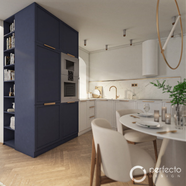 Kuchyň v kobaltovo modré - Visualisierung