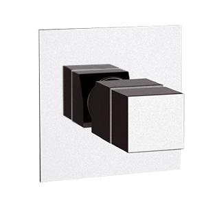 Dusche 5-Wege-Ventil diverter | quaderförmig | schwarz matt