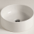 Waschtisch SLIM TONDO 400 x 400 x 130 mm | aufsatz | ringförmig | Weiß Glanz
