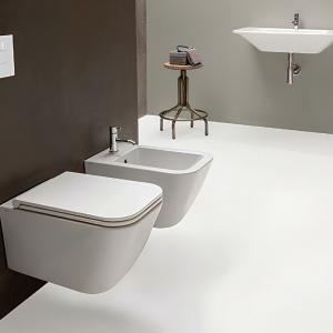 WC-hängend STONE | 520x360x330 mm | Weiß Glanz