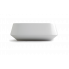 Waschtisch TAO | 520 x 420 x 180 mm | aufsatz | rechteckig mit abgerundeten Kanten | Weiß Glanz