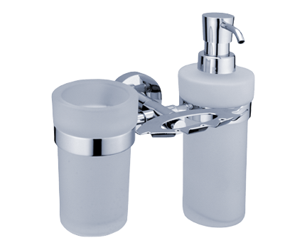 Hygiene-Set Unix (Seifenspender und Zahnbürstenhalter mit Becher)