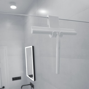 Duschspatel zum Aufhängen | weiß