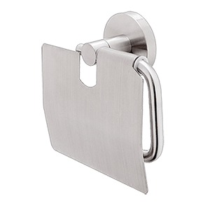 Toilettenpapierhalter Unix mit Deckel | Edelstahl geschliffen