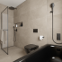 Modernes GLEE-Badezimmer - Pohled z vany ke sprchovému koutu