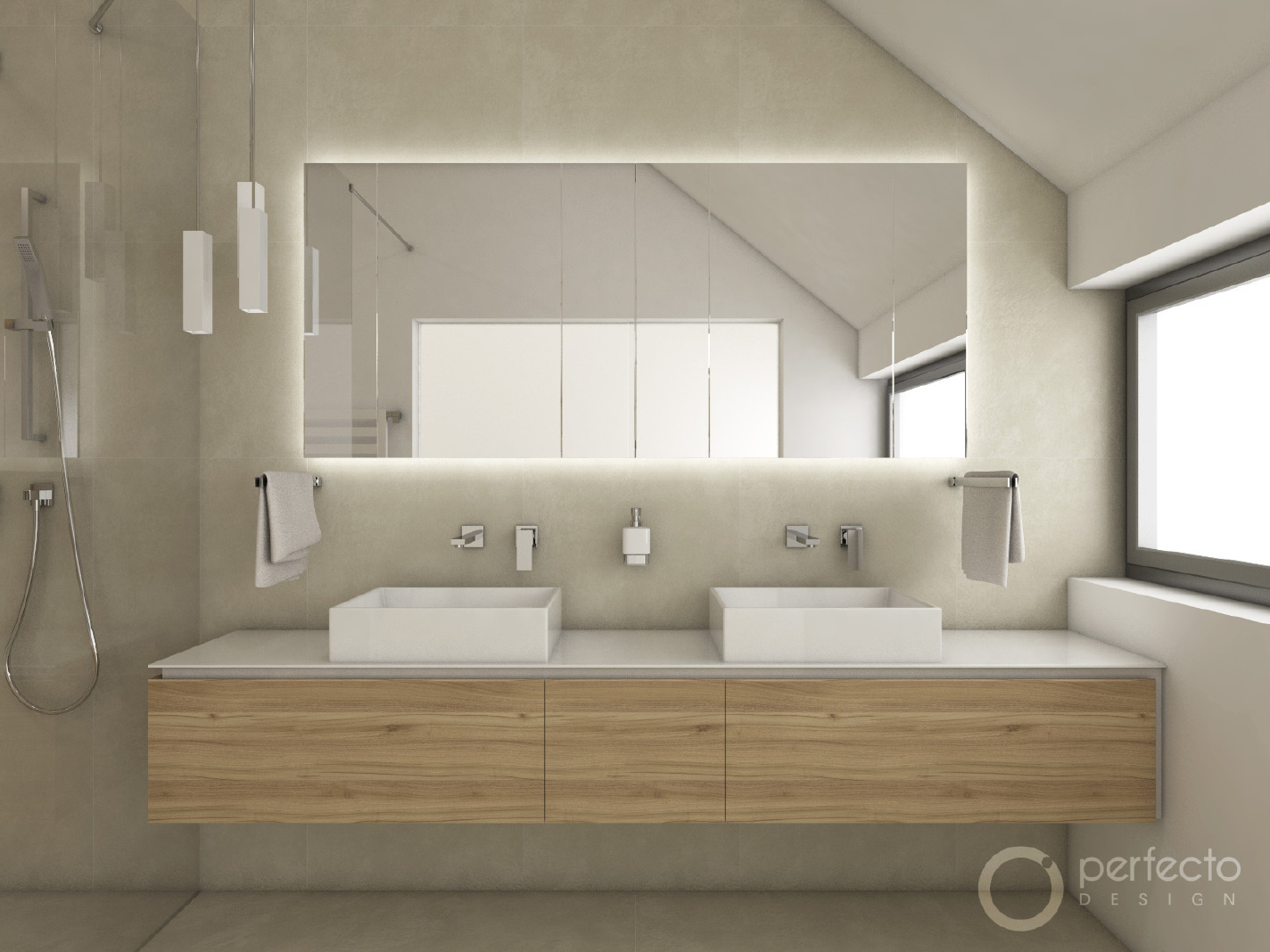 Modernes Badezimmer SAND  Perfecto design